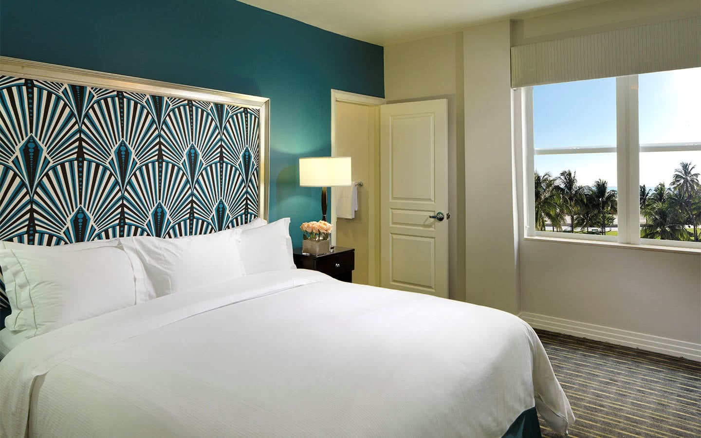 Bedroom at Hilton Grand Vacations Club at McAplin &ndash; Ocean Plaza in Miami Beach